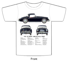 MGA 1600 Roadster MkII (hard top/disc wheels) 1961-62 T-shirt Front
